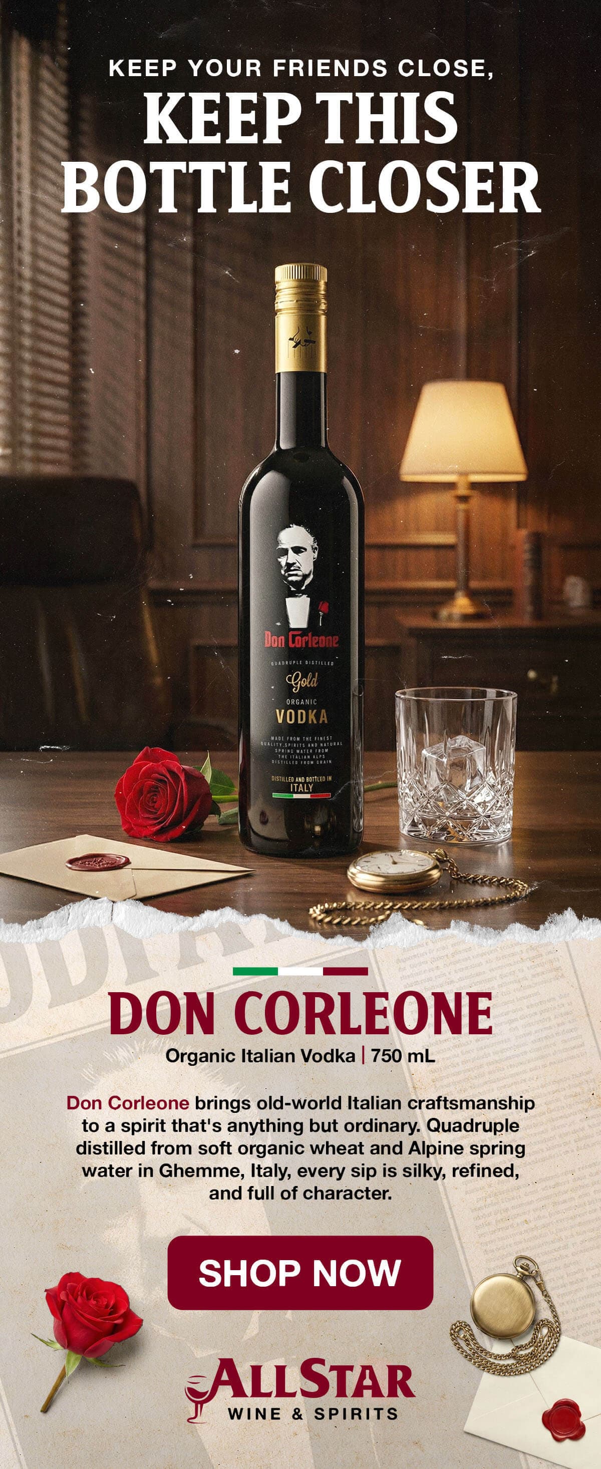 ASW — Don Corleone Italian Vodka feature email