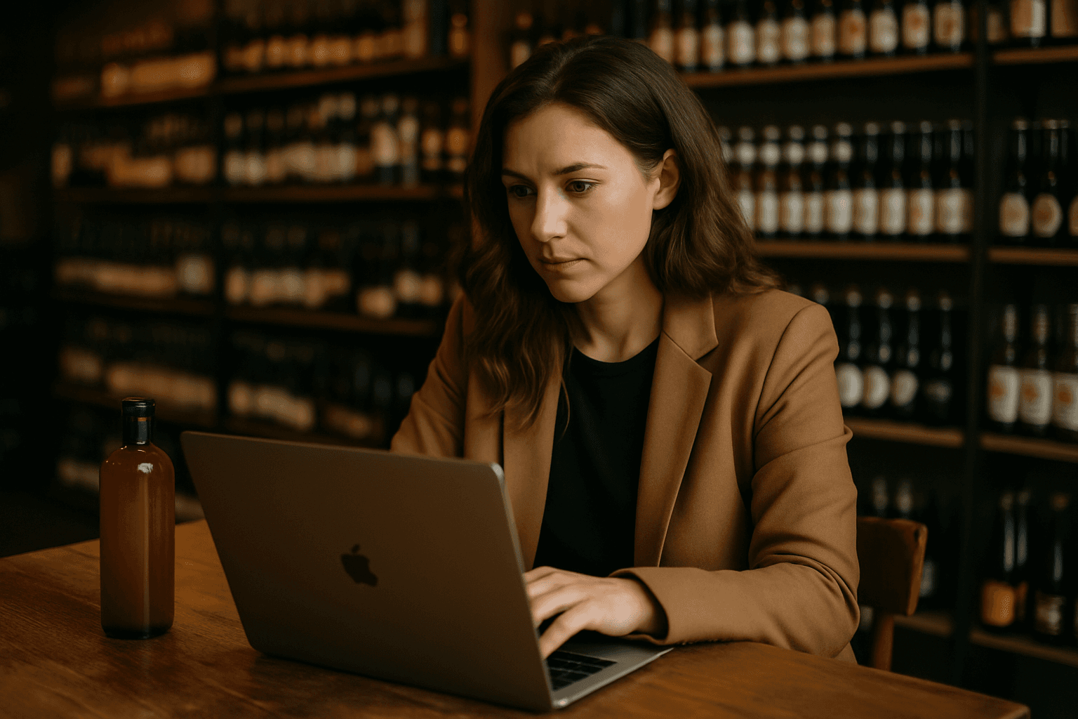 Professional photograph illustrating digital marketing for beverage retail business — cover image for "Klaviyo Segmentation 101: How to Stop Batch-and-Blasting Your Email List" on Loyal Send