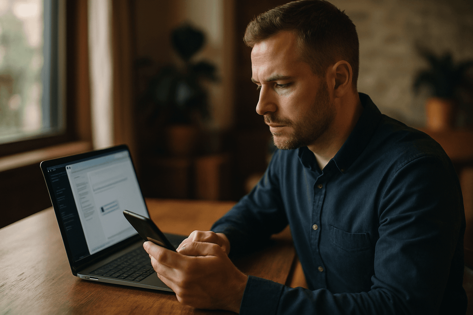 Professional photograph illustrating Klaviyo email SMS flows — cover image for "The Channel Stacking Playbook: How DTC Brands Can Use Klaviyo Email and SMS Flows to Build Retargeting Audiences That Amplify Paid ROAS" on Loyal Send